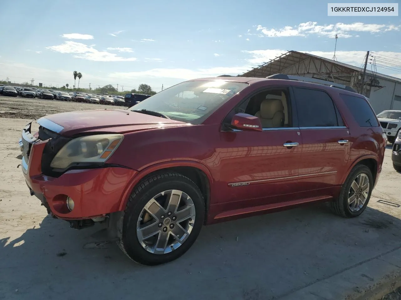 2012 GMC Acadia Denali VIN: 1GKKRTEDXCJ124954 Lot: 73762504