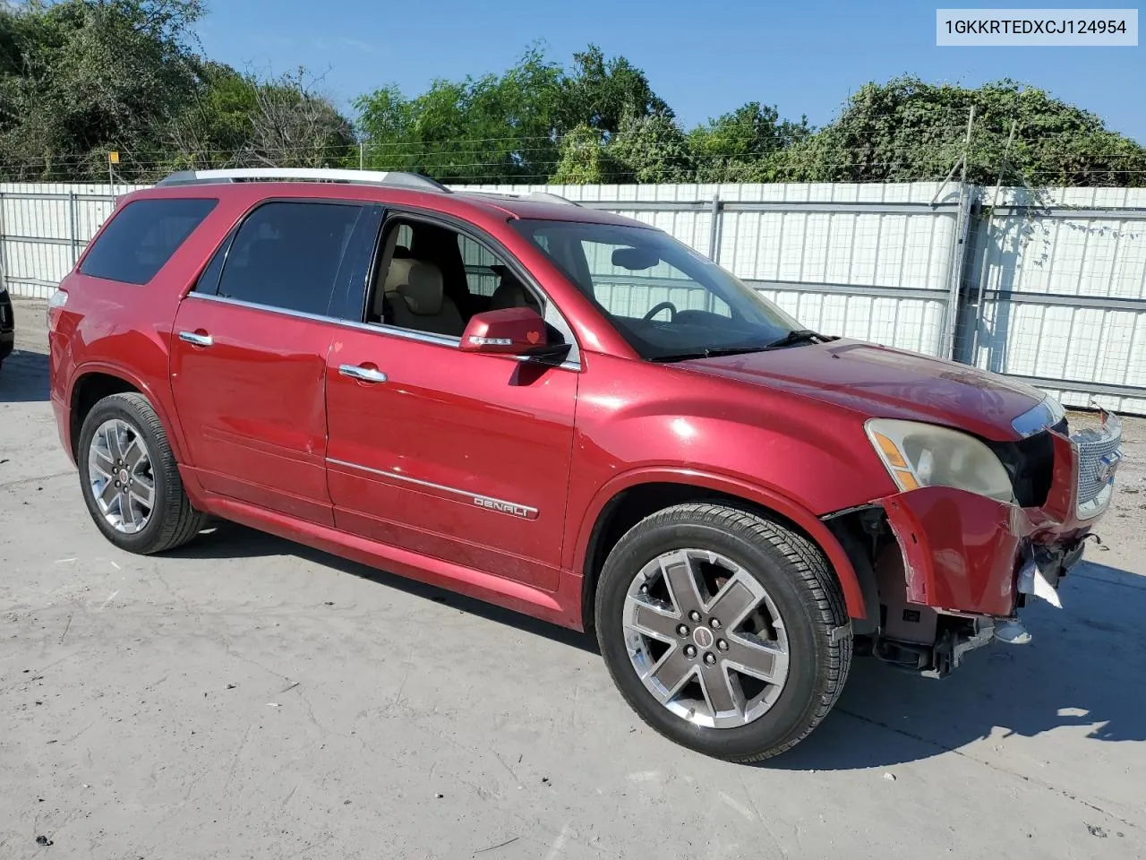 2012 GMC Acadia Denali VIN: 1GKKRTEDXCJ124954 Lot: 73762504