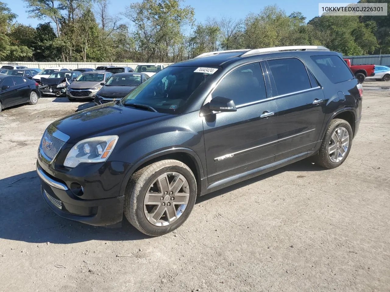 2012 GMC Acadia Denali VIN: 1GKKVTEDXCJ226301 Lot: 74443424