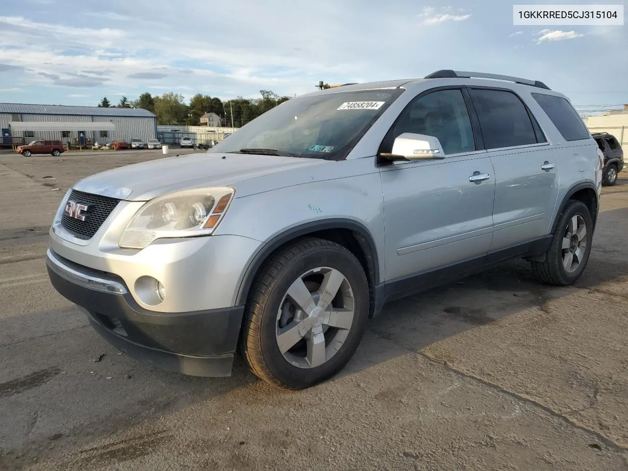 2012 GMC Acadia Slt-1 VIN: 1GKKRRED5CJ315104 Lot: 74858204