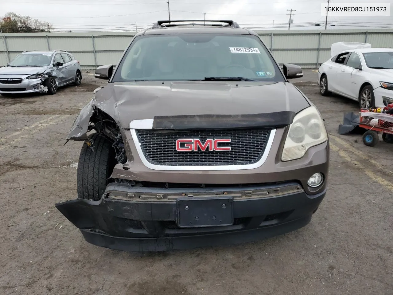 2012 GMC Acadia Slt-1 VIN: 1GKKVRED8CJ151973 Lot: 74872994