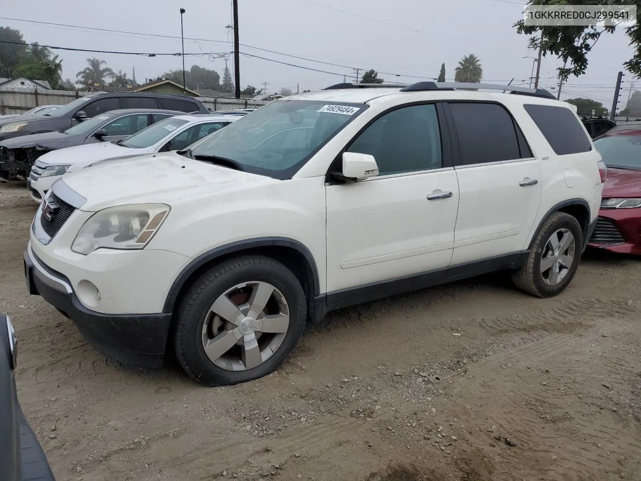 2012 GMC Acadia Slt-1 VIN: 1GKKRRED0CJ299541 Lot: 74929484