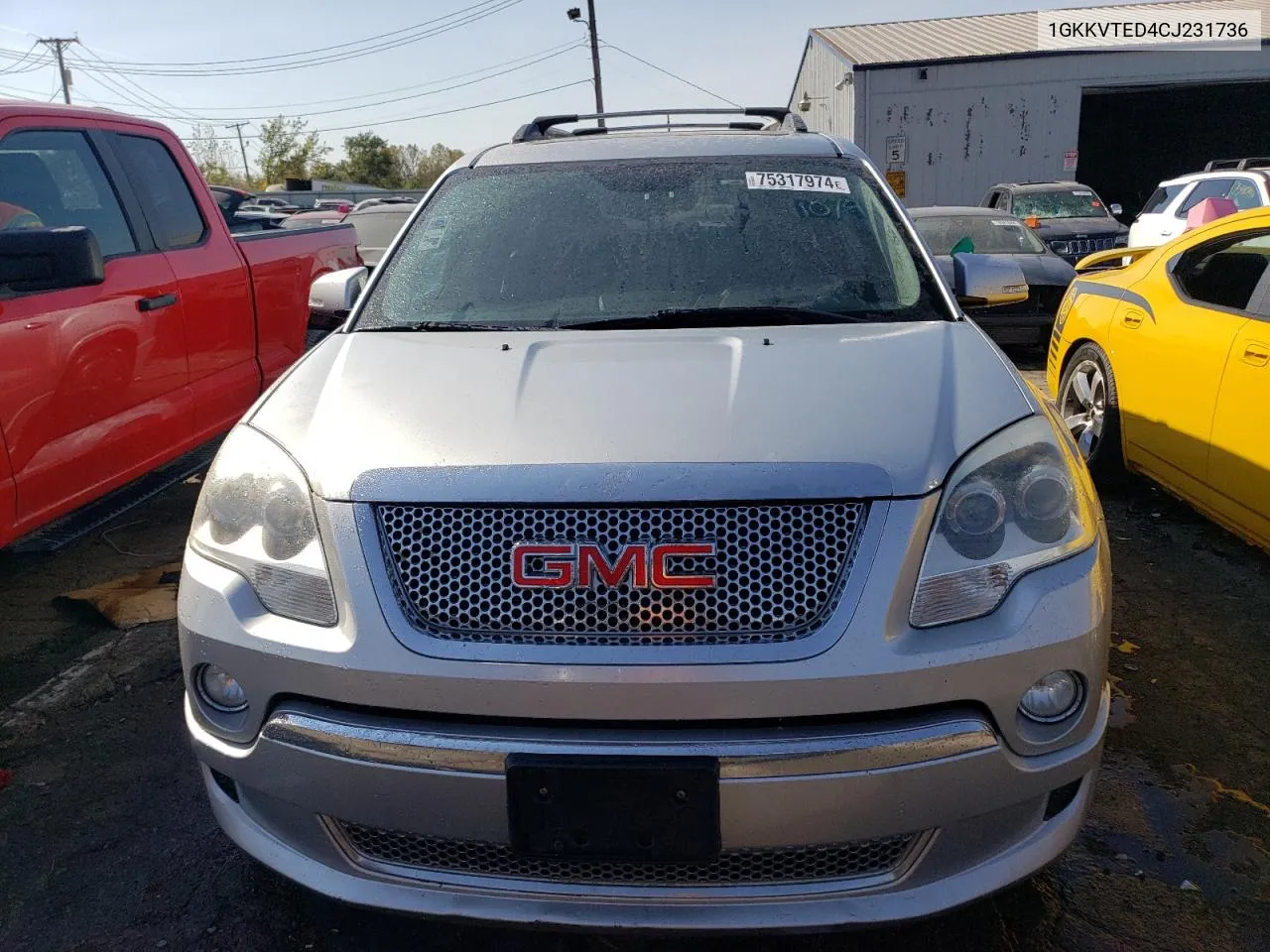 2012 GMC Acadia Denali VIN: 1GKKVTED4CJ231736 Lot: 75317974