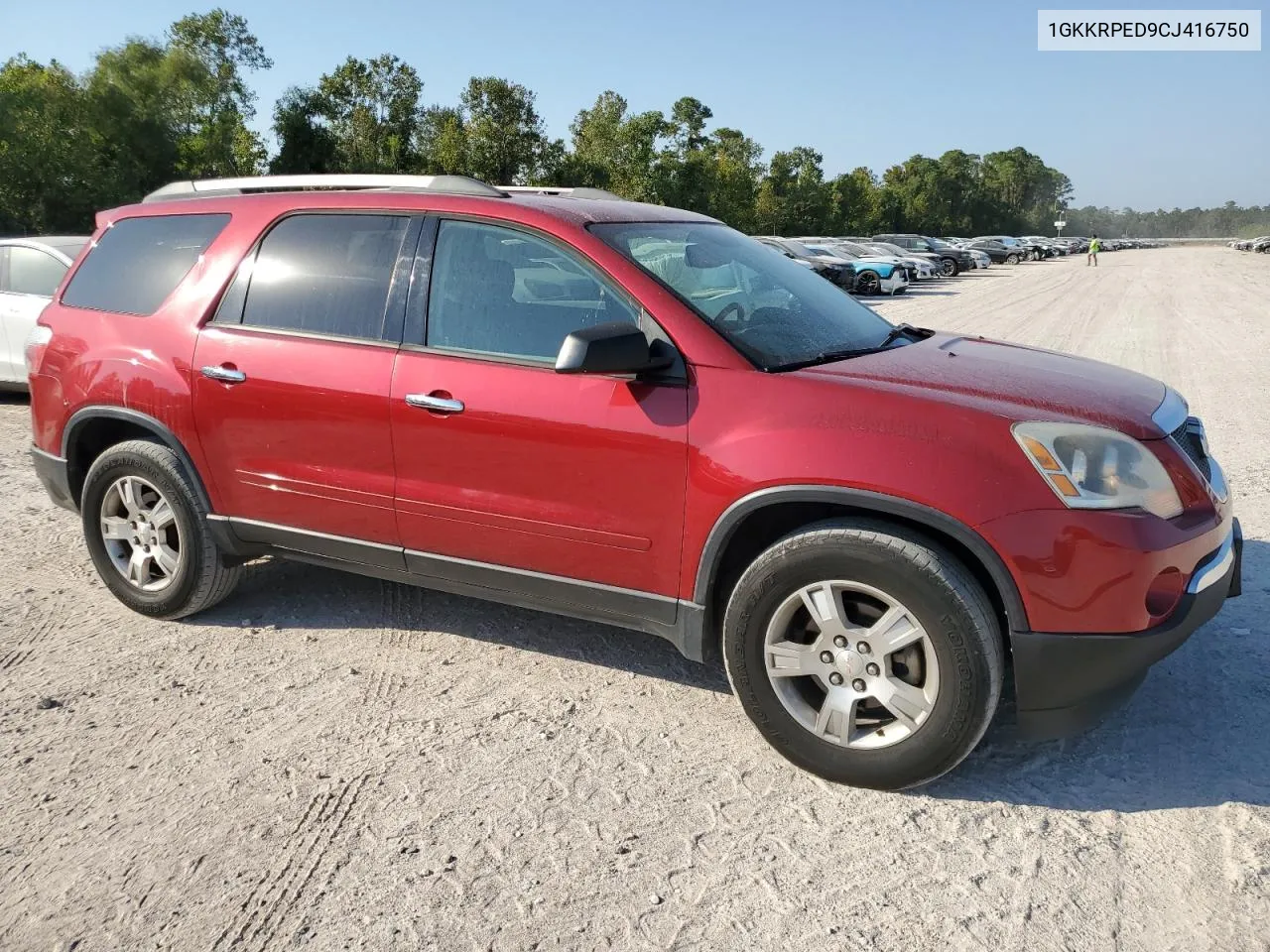 2012 GMC Acadia Sle VIN: 1GKKRPED9CJ416750 Lot: 75827424