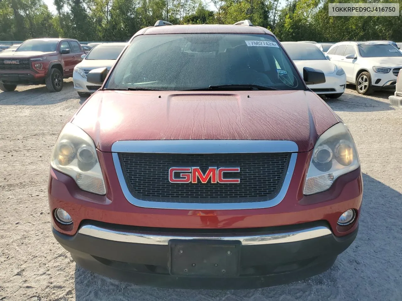 2012 GMC Acadia Sle VIN: 1GKKRPED9CJ416750 Lot: 75827424