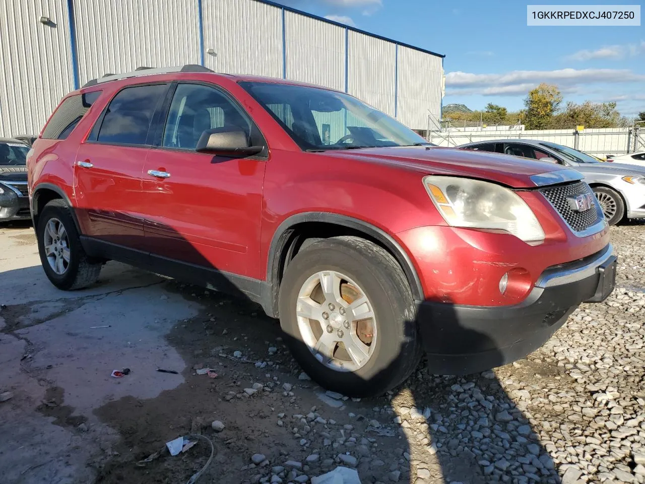 2012 GMC Acadia Sle VIN: 1GKKRPEDXCJ407250 Lot: 76030394