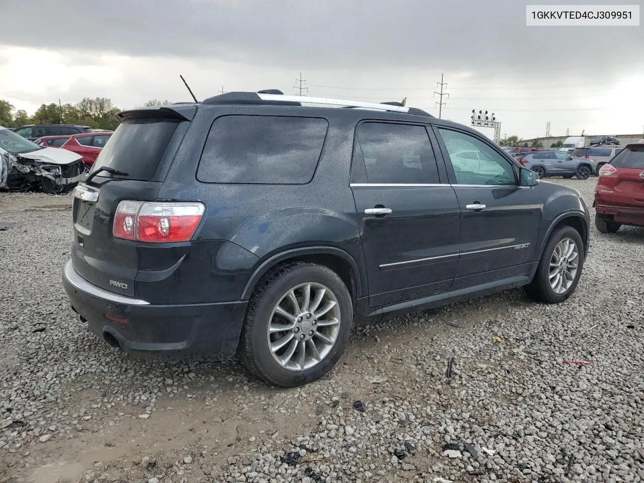 2012 GMC Acadia Denali VIN: 1GKKVTED4CJ309951 Lot: 76108424