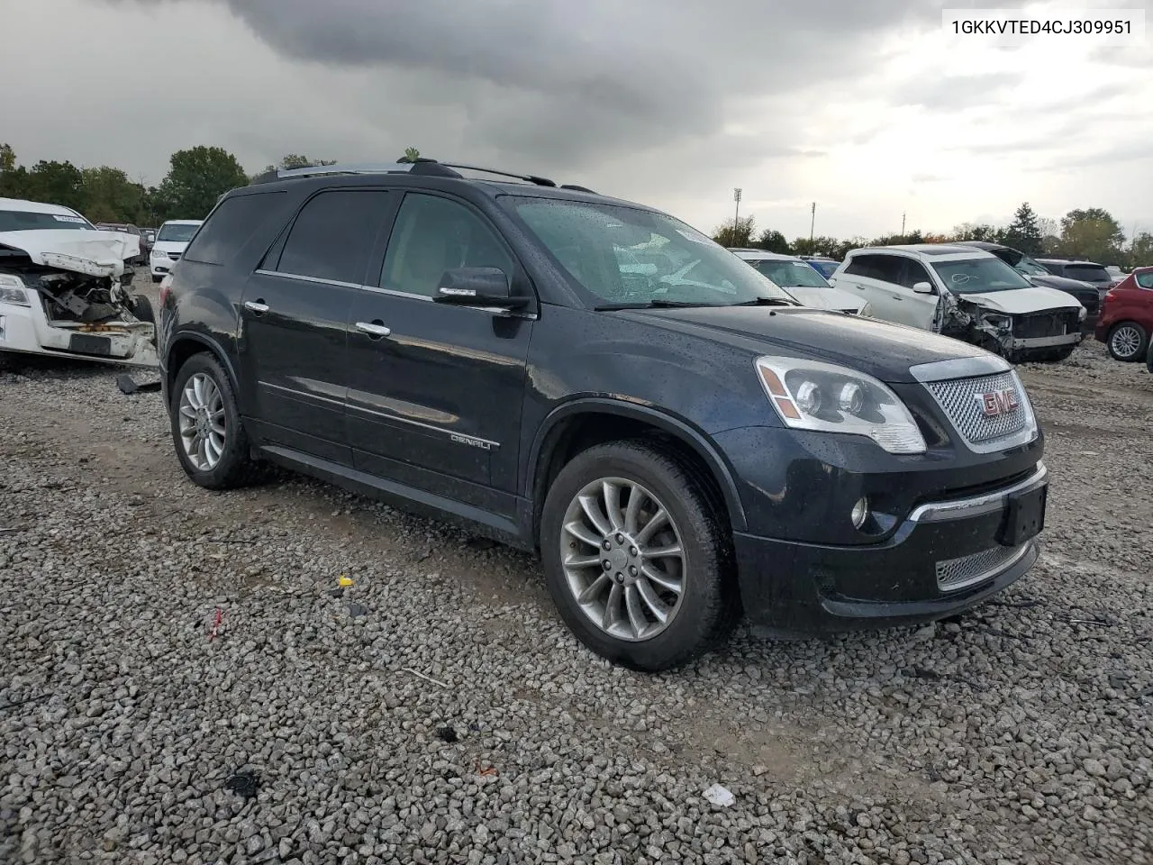 2012 GMC Acadia Denali VIN: 1GKKVTED4CJ309951 Lot: 76108424