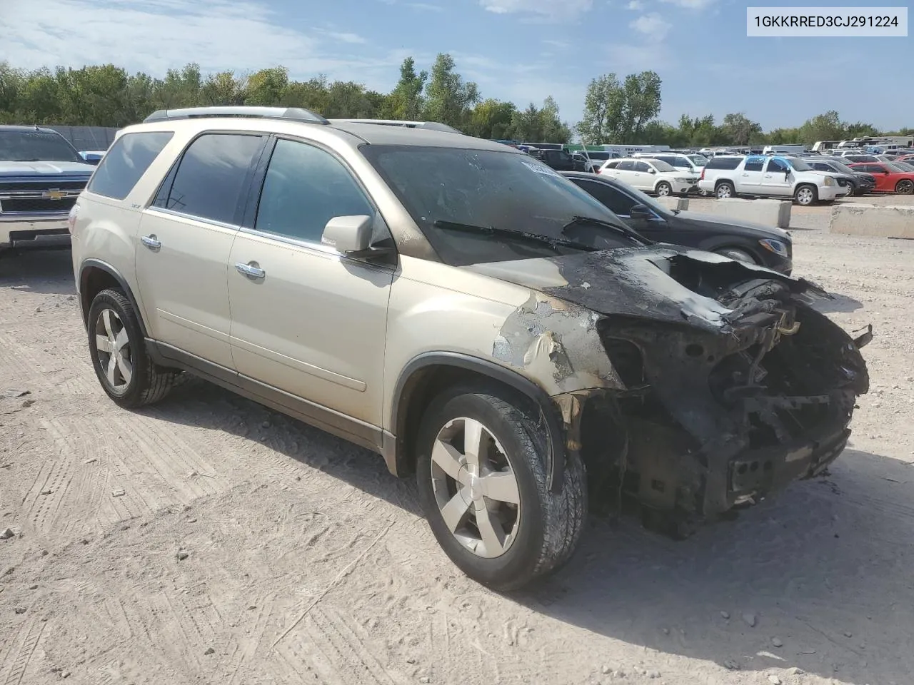 2012 GMC Acadia Slt-1 VIN: 1GKKRRED3CJ291224 Lot: 76358224