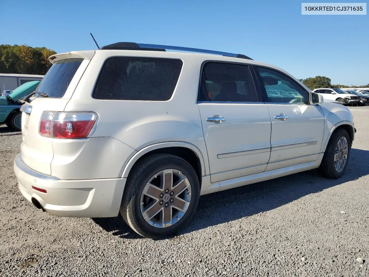 2012 GMC Acadia Denali VIN: 1GKKRTED1CJ371635 Lot: 77313024