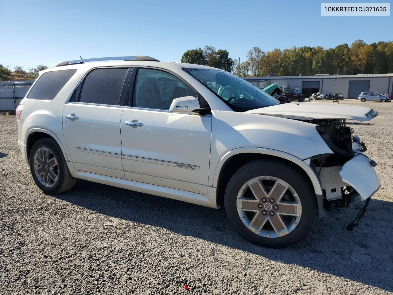 2012 GMC Acadia Denali VIN: 1GKKRTED1CJ371635 Lot: 77313024