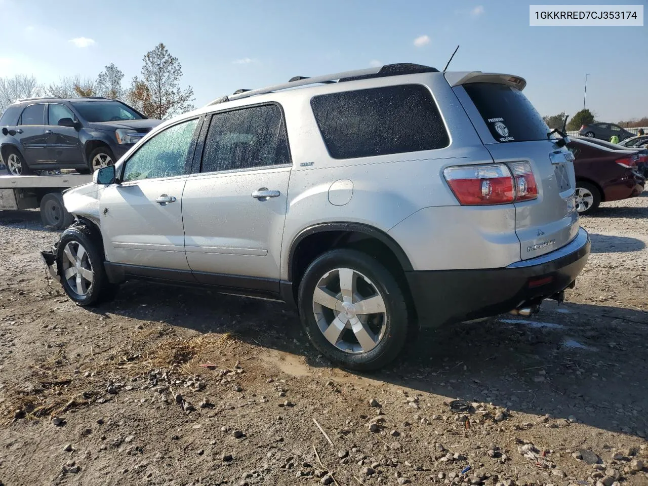 2012 GMC Acadia Slt-1 VIN: 1GKKRRED7CJ353174 Lot: 78051454