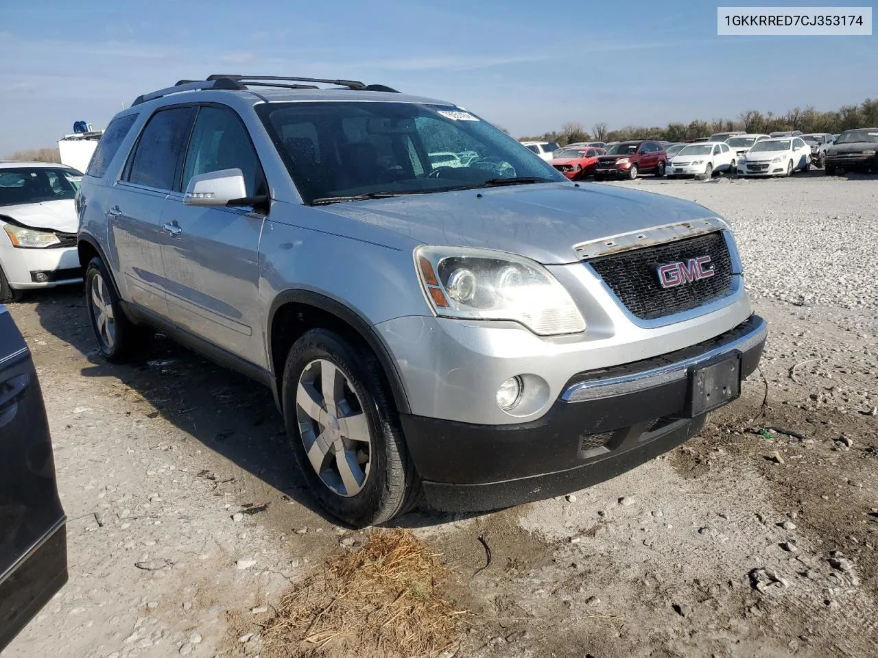 2012 GMC Acadia Slt-1 VIN: 1GKKRRED7CJ353174 Lot: 78051454