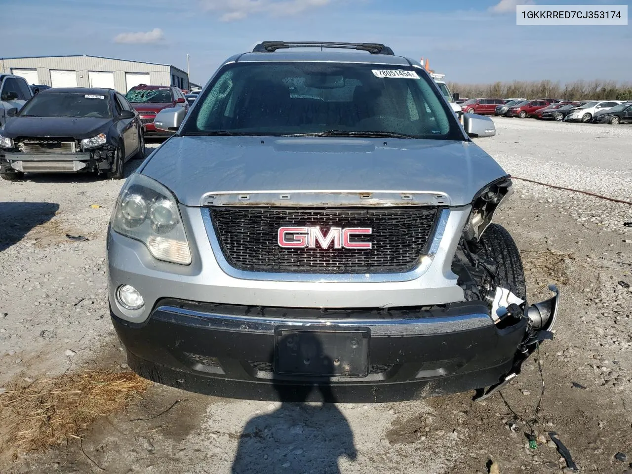 2012 GMC Acadia Slt-1 VIN: 1GKKRRED7CJ353174 Lot: 78051454