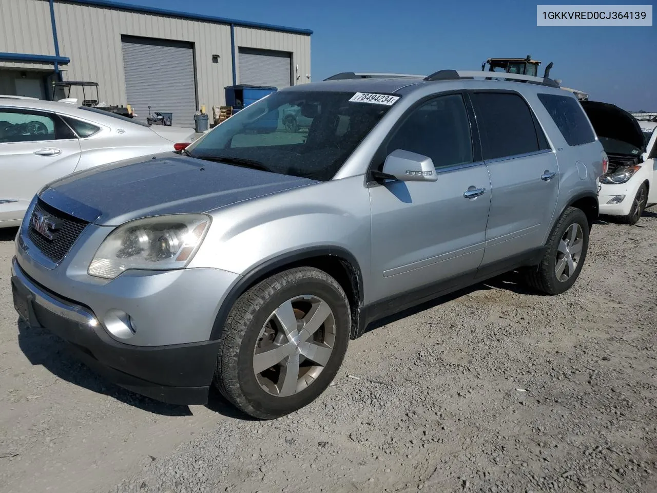 2012 GMC Acadia Slt-1 VIN: 1GKKVRED0CJ364139 Lot: 78494234