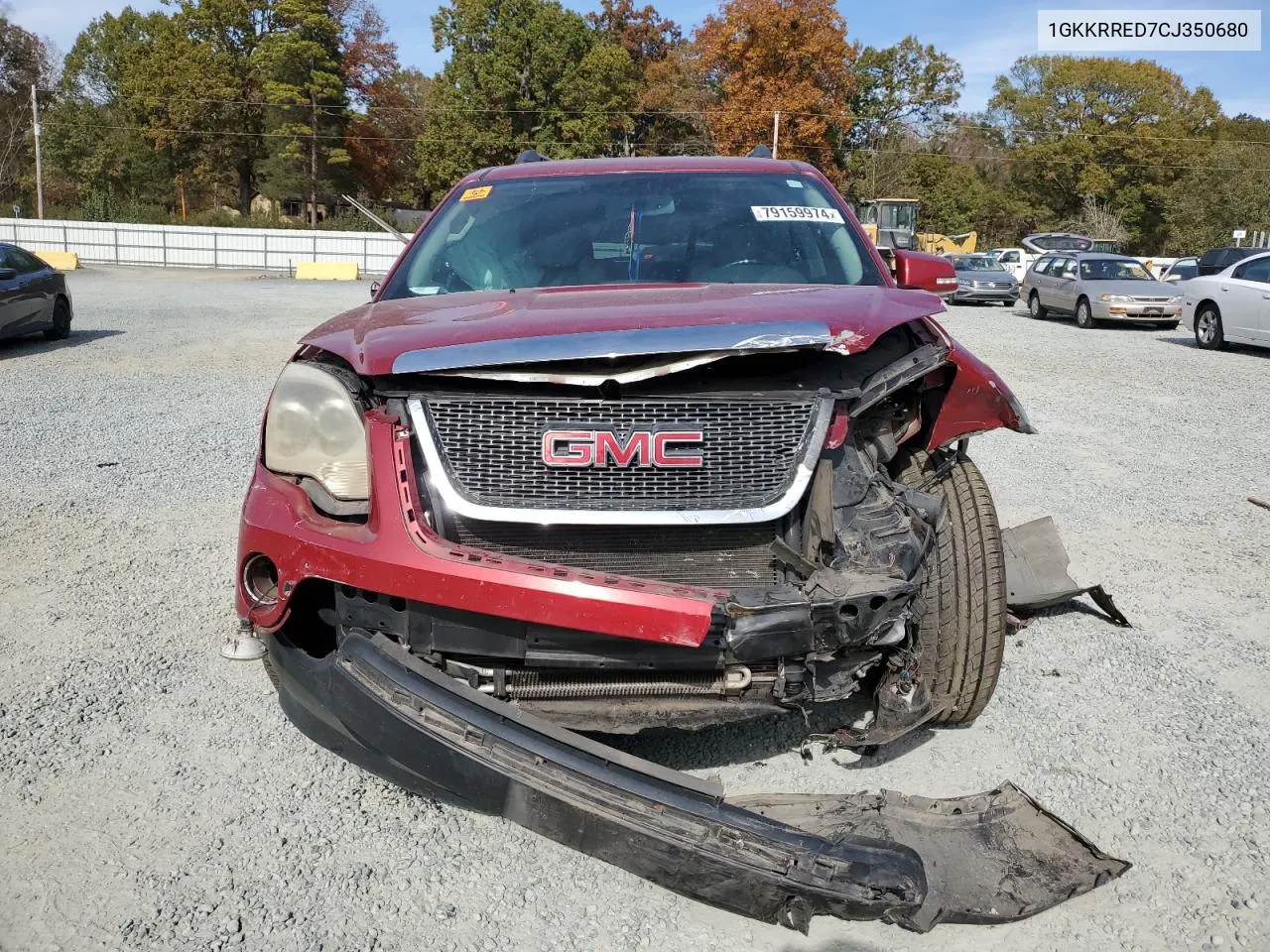 2012 GMC Acadia Slt-1 VIN: 1GKKRRED7CJ350680 Lot: 79159974