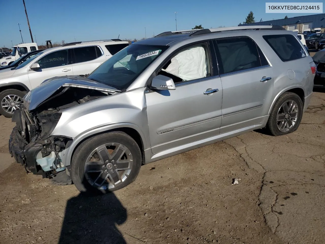 2012 GMC Acadia Denali VIN: 1GKKVTED8CJ124415 Lot: 79663034