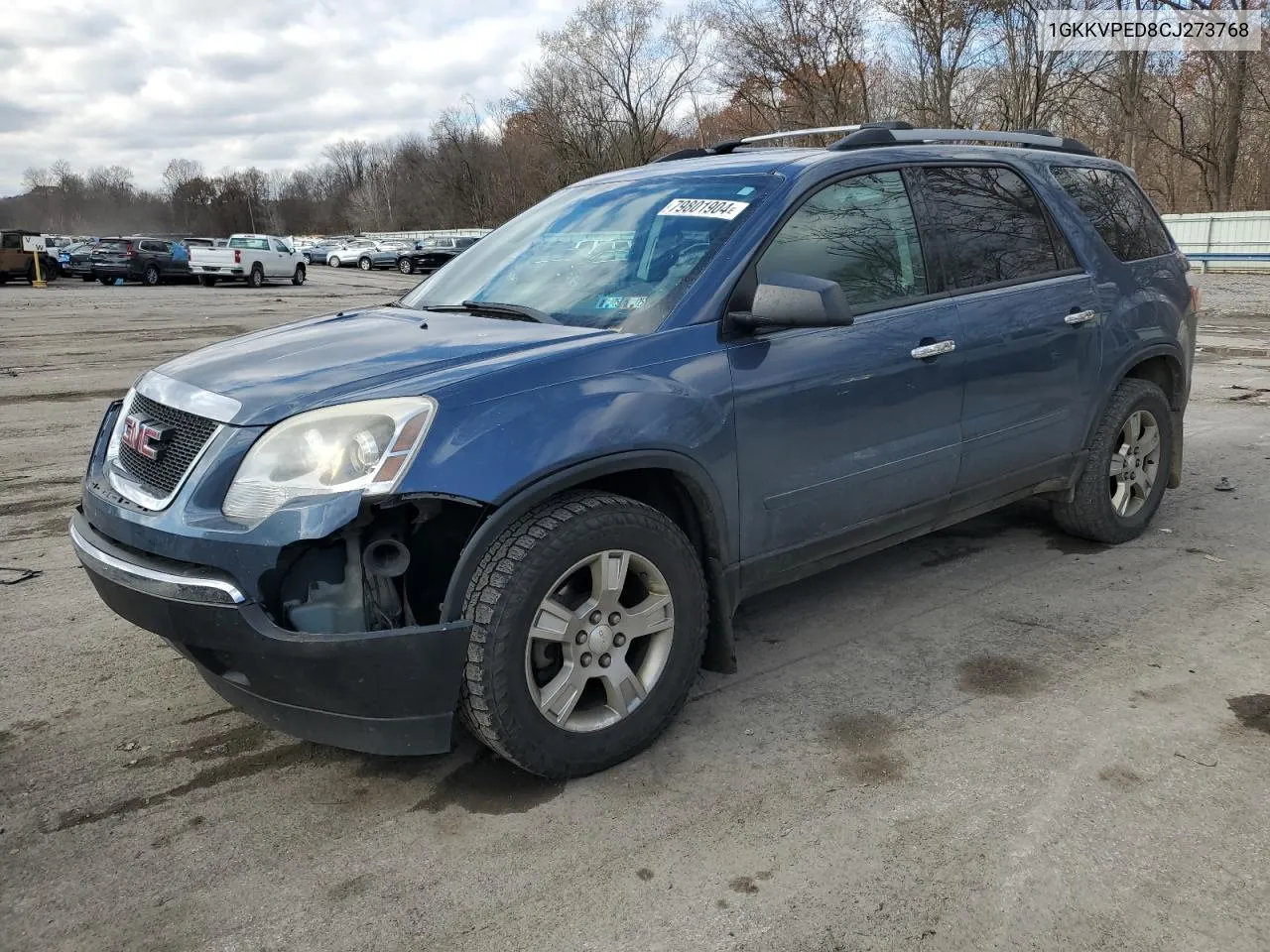 2012 GMC Acadia Sle VIN: 1GKKVPED8CJ273768 Lot: 79801904