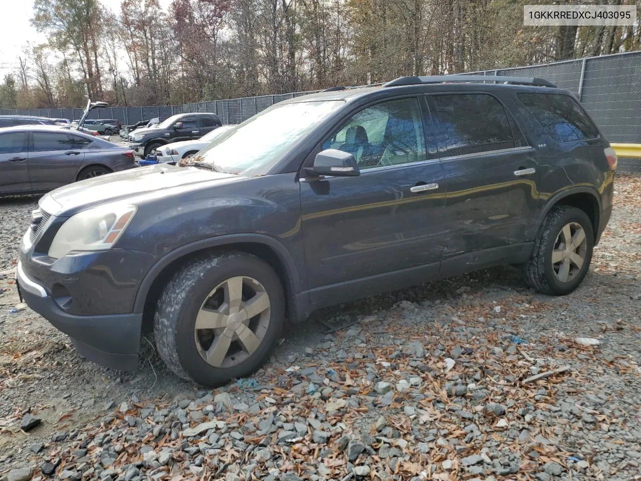 2012 GMC Acadia Slt-1 VIN: 1GKKRREDXCJ403095 Lot: 79820244