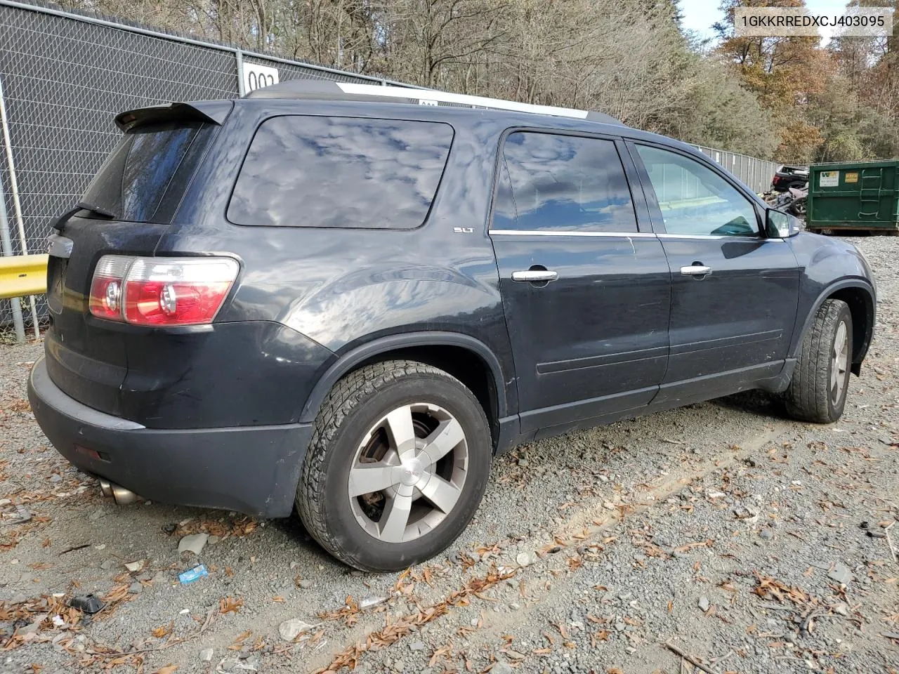 2012 GMC Acadia Slt-1 VIN: 1GKKRREDXCJ403095 Lot: 79820244