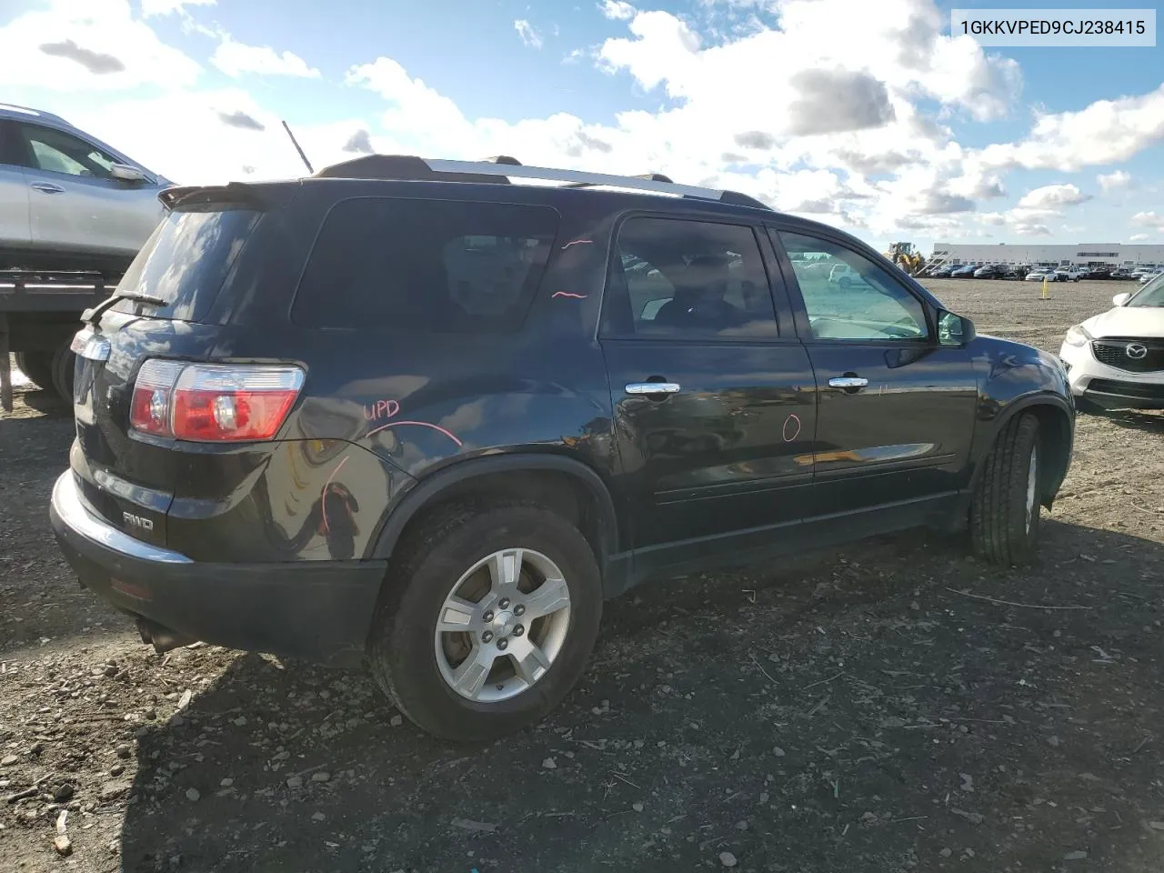 2012 GMC Acadia Sle VIN: 1GKKVPED9CJ238415 Lot: 80065534