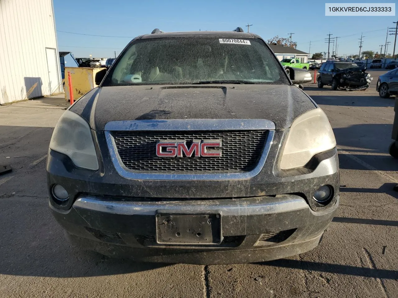 2012 GMC Acadia Slt-1 VIN: 1GKKVRED6CJ333333 Lot: 80070844