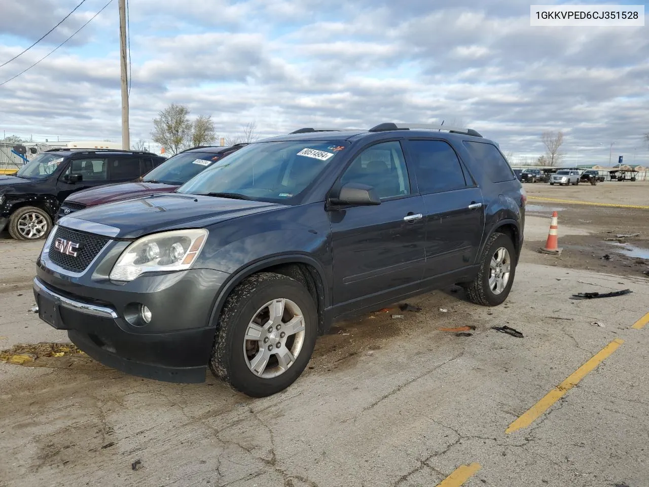 2012 GMC Acadia Sle VIN: 1GKKVPED6CJ351528 Lot: 80514954