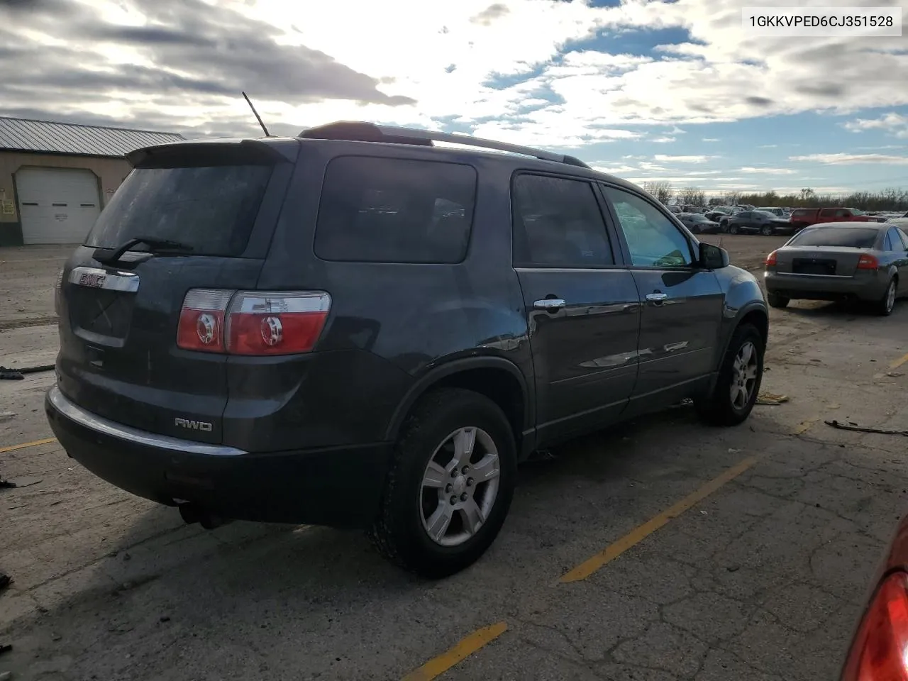 2012 GMC Acadia Sle VIN: 1GKKVPED6CJ351528 Lot: 80514954