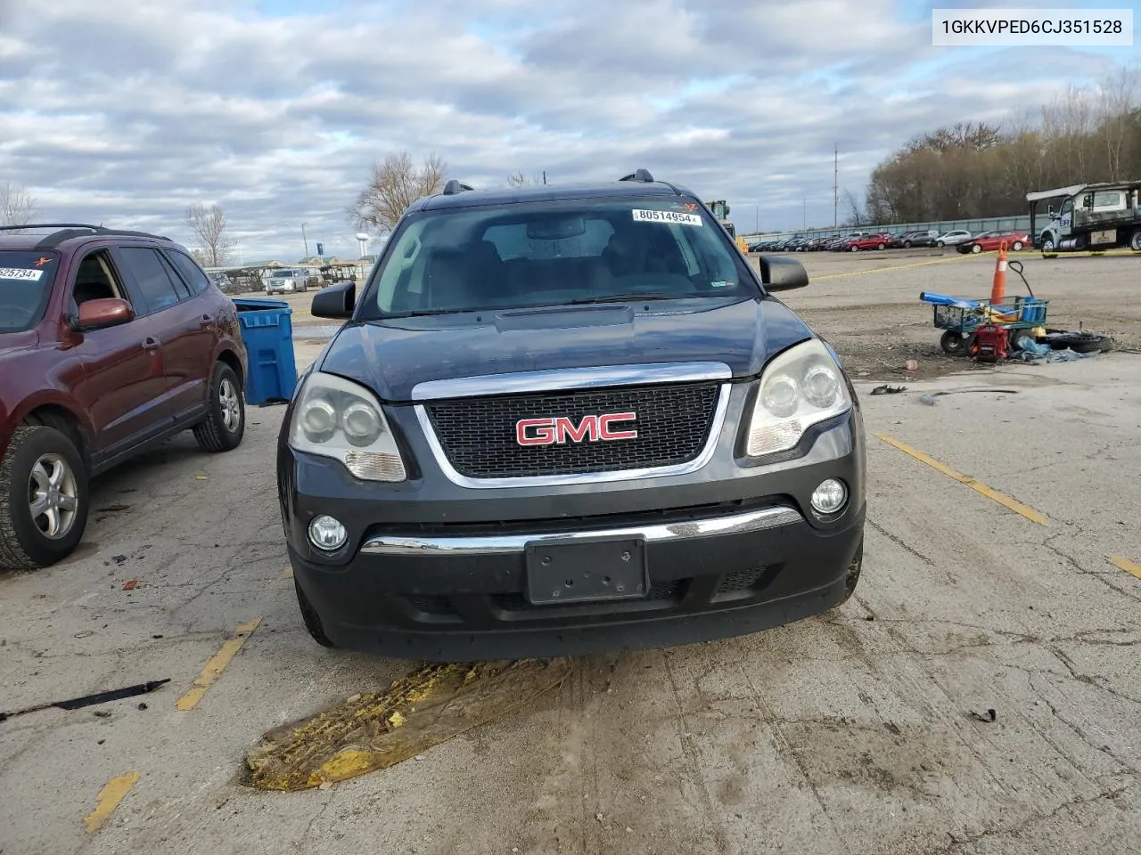 2012 GMC Acadia Sle VIN: 1GKKVPED6CJ351528 Lot: 80514954