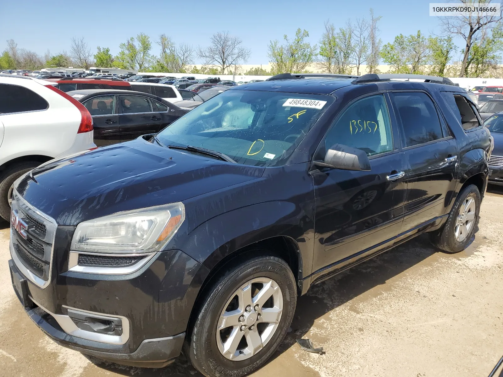 1GKKRPKD9DJ146666 2013 GMC Acadia Sle