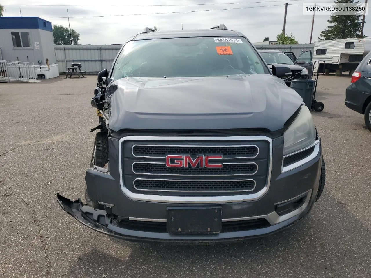 2013 GMC Acadia Slt-1 VIN: 1GKKVRKD5DJ138250 Lot: 64781974