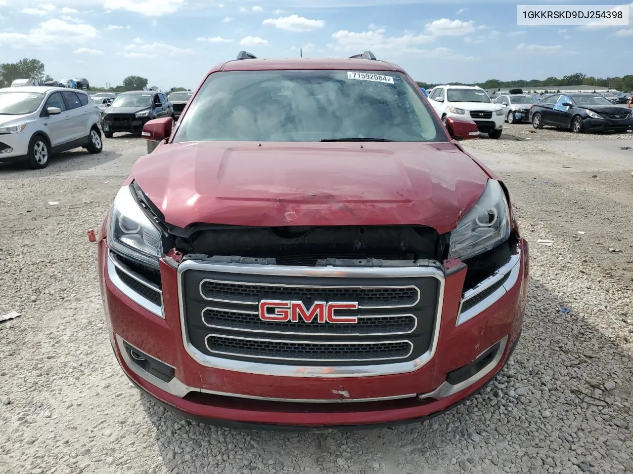 2013 GMC Acadia Slt-2 VIN: 1GKKRSKD9DJ254398 Lot: 71592084