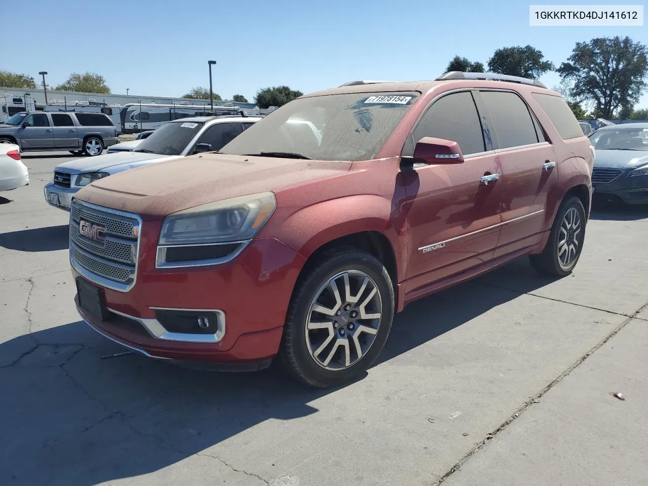 2013 GMC Acadia Denali VIN: 1GKKRTKD4DJ141612 Lot: 71978154