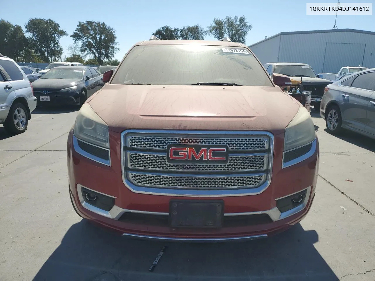 2013 GMC Acadia Denali VIN: 1GKKRTKD4DJ141612 Lot: 71978154