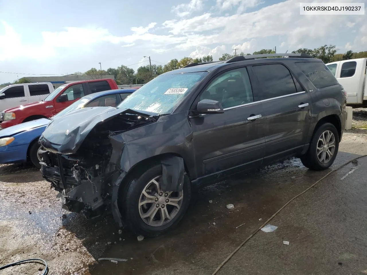 2013 GMC Acadia Slt-2 VIN: 1GKKRSKD4DJ190237 Lot: 72685394