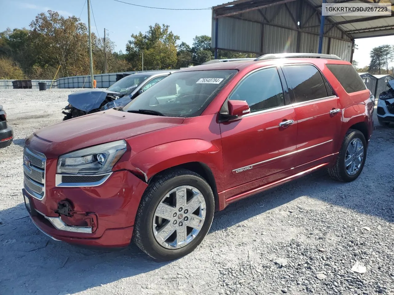 2013 GMC Acadia Denali VIN: 1GKKRTKD9DJ267223 Lot: 76540784