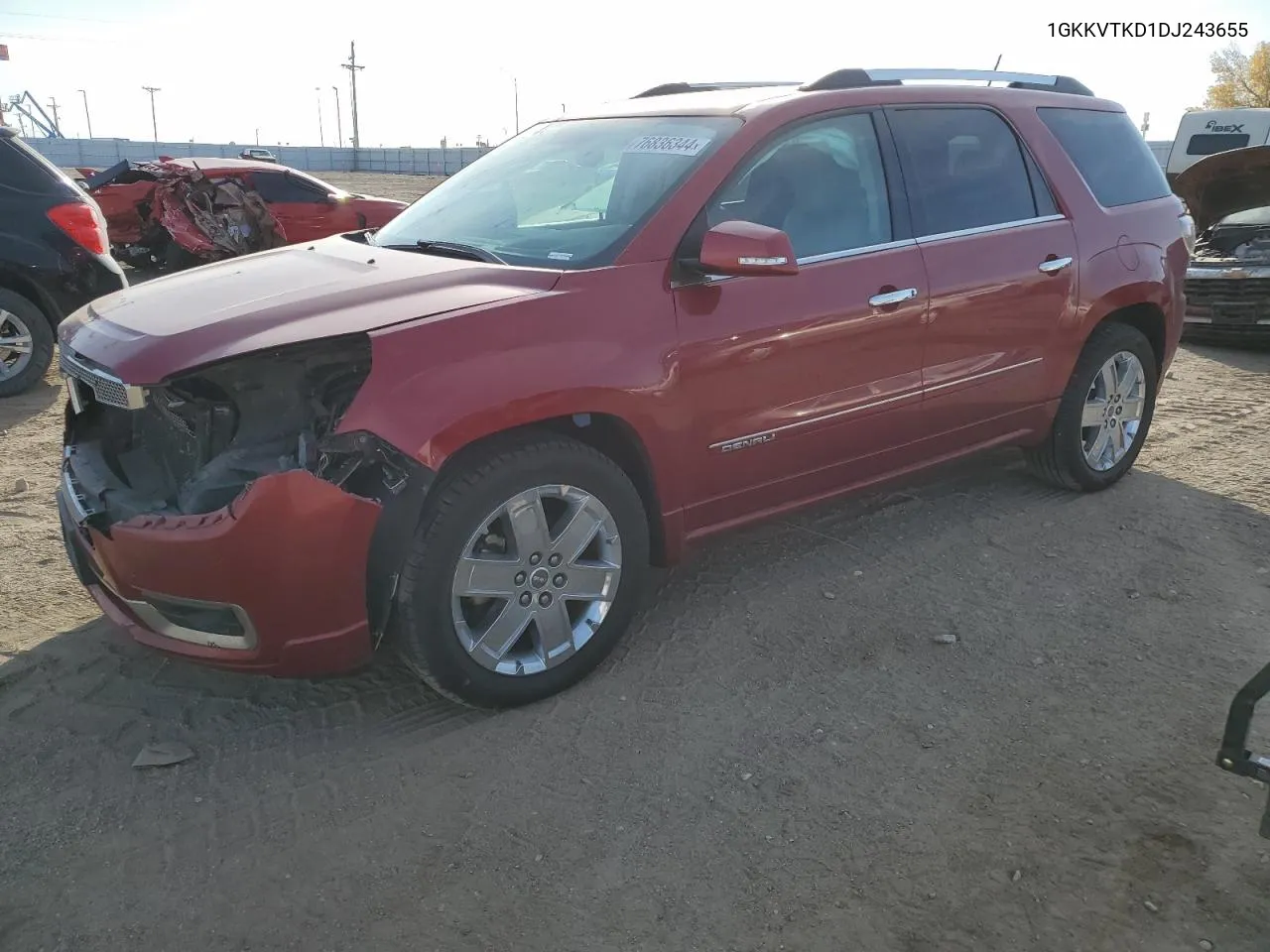 2013 GMC Acadia Denali VIN: 1GKKVTKD1DJ243655 Lot: 76836344