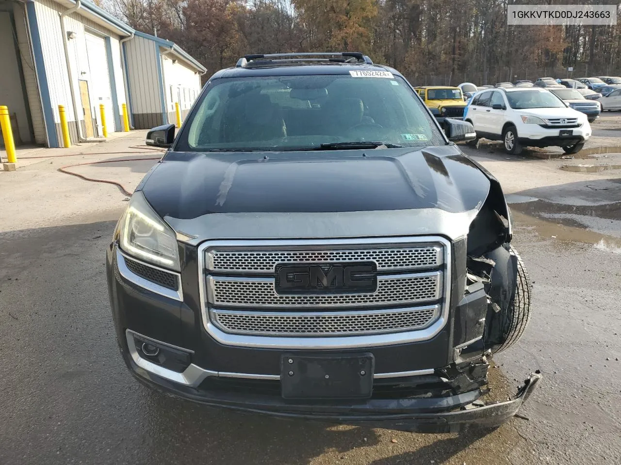 2013 GMC Acadia Denali VIN: 1GKKVTKD0DJ243663 Lot: 77652424