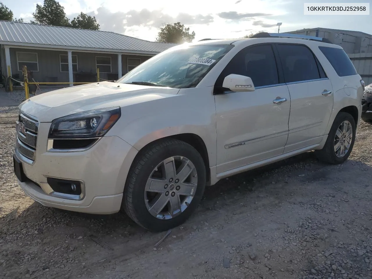 2013 GMC Acadia Denali VIN: 1GKKRTKD3DJ252958 Lot: 77800384