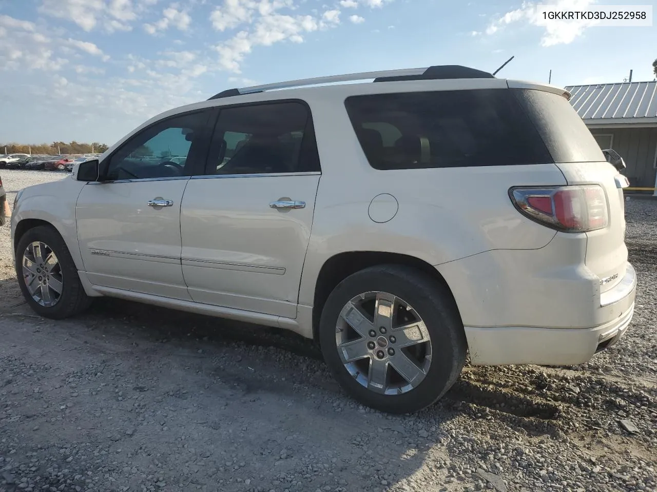 2013 GMC Acadia Denali VIN: 1GKKRTKD3DJ252958 Lot: 77800384