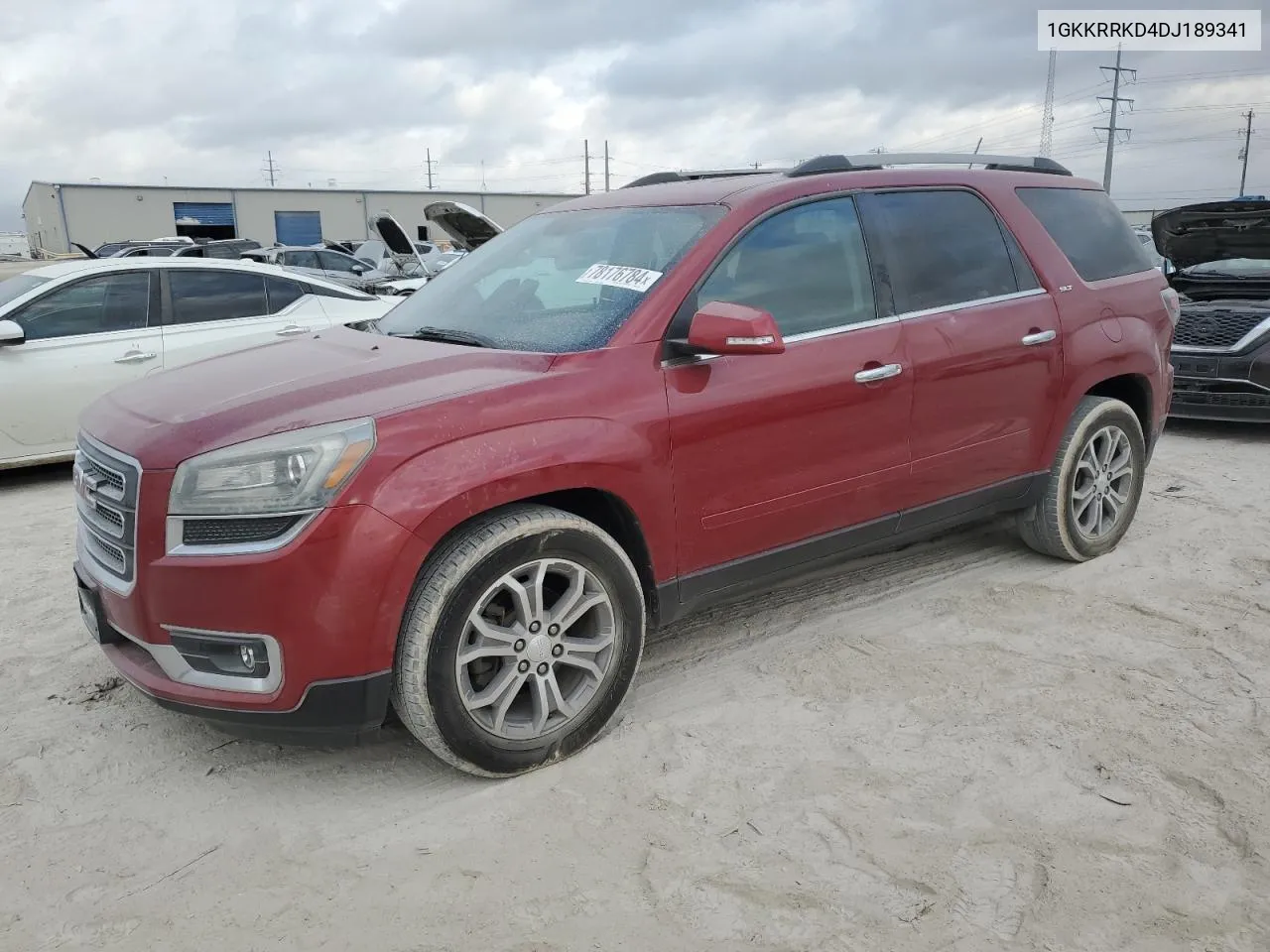 2013 GMC Acadia Slt-1 VIN: 1GKKRRKD4DJ189341 Lot: 78176784