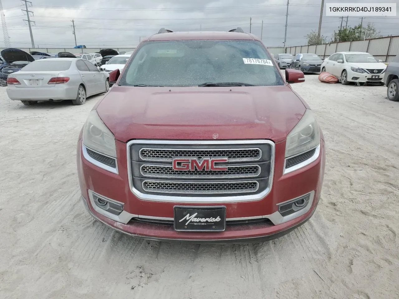 2013 GMC Acadia Slt-1 VIN: 1GKKRRKD4DJ189341 Lot: 78176784