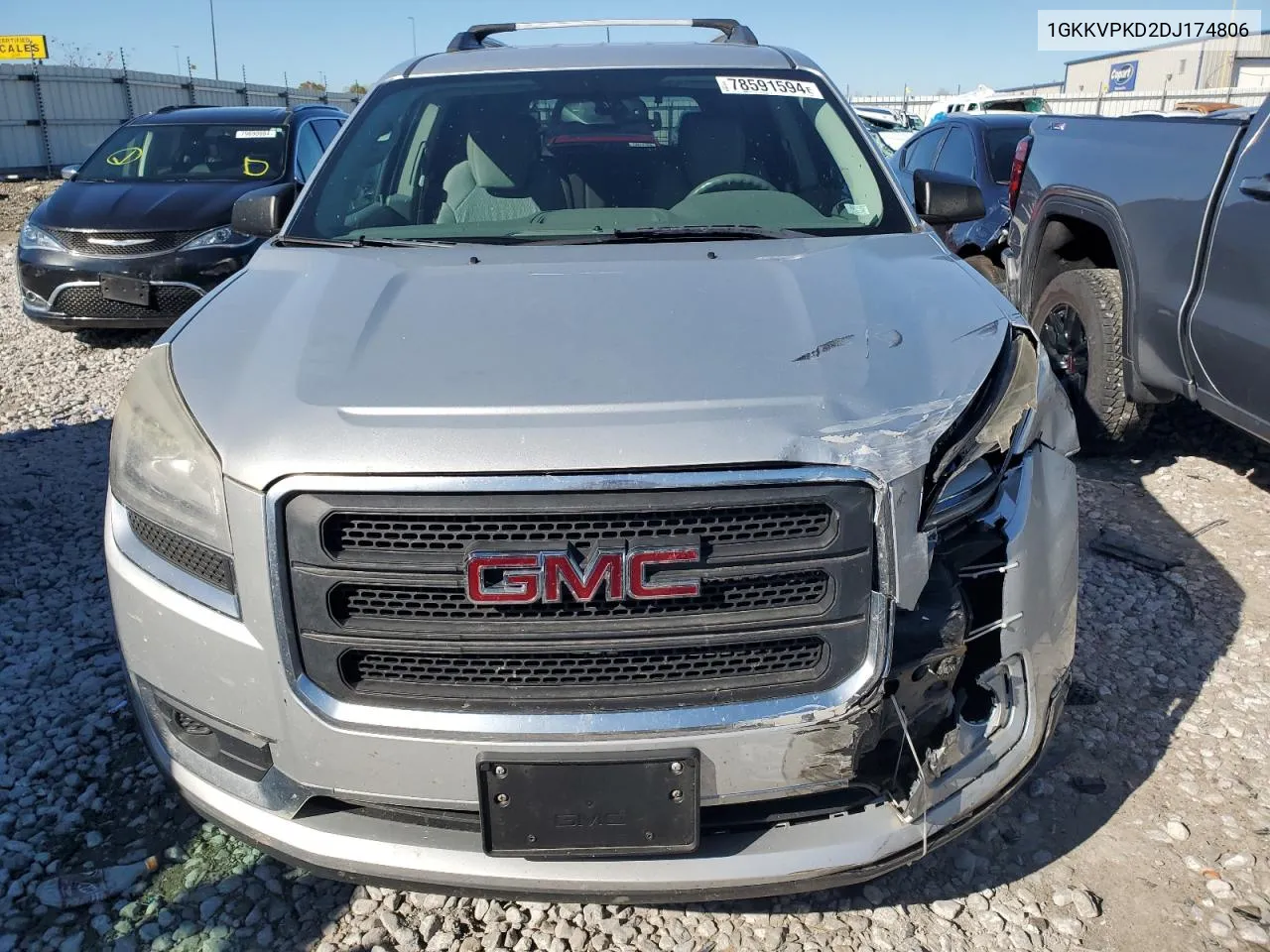 2013 GMC Acadia Sle VIN: 1GKKVPKD2DJ174806 Lot: 78591594