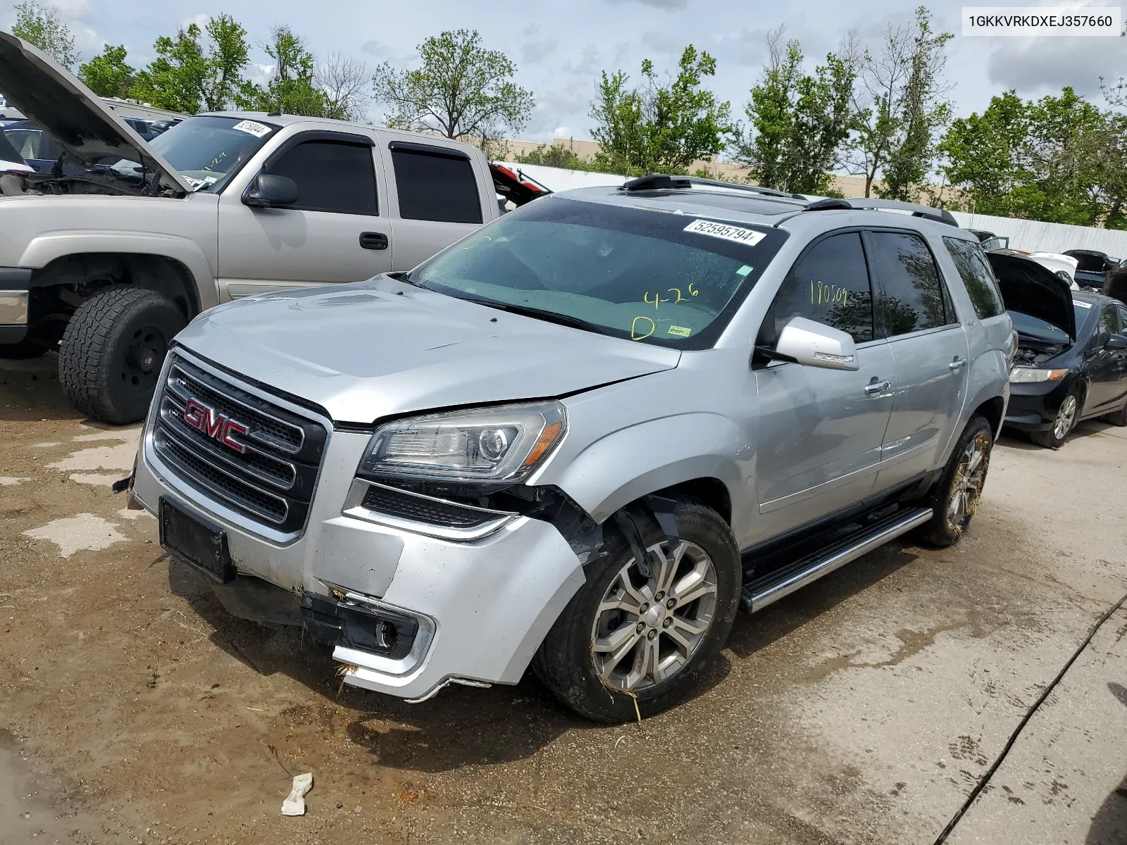 2014 GMC Acadia Slt-1 VIN: 1GKKVRKDXEJ357660 Lot: 52595794