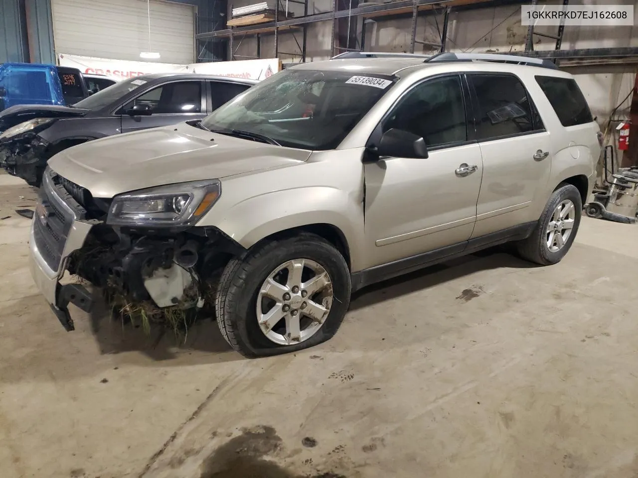 1GKKRPKD7EJ162608 2014 GMC Acadia Sle