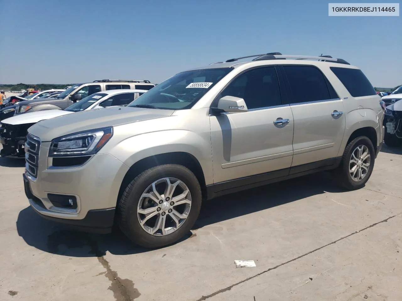 2014 GMC Acadia Slt-1 VIN: 1GKKRRKD8EJ114465 Lot: 58858634