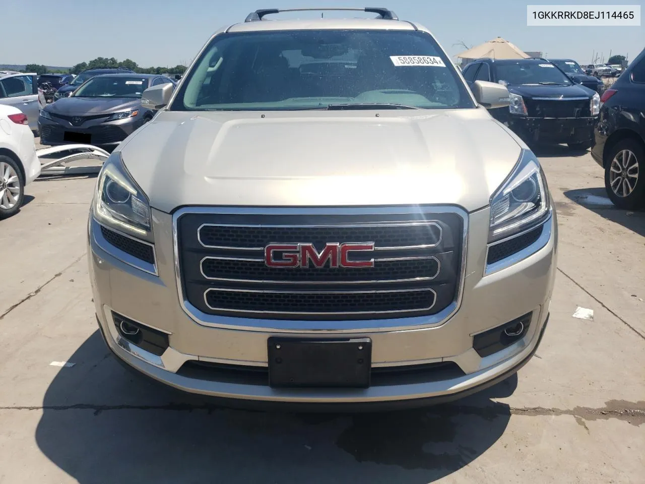 2014 GMC Acadia Slt-1 VIN: 1GKKRRKD8EJ114465 Lot: 58858634