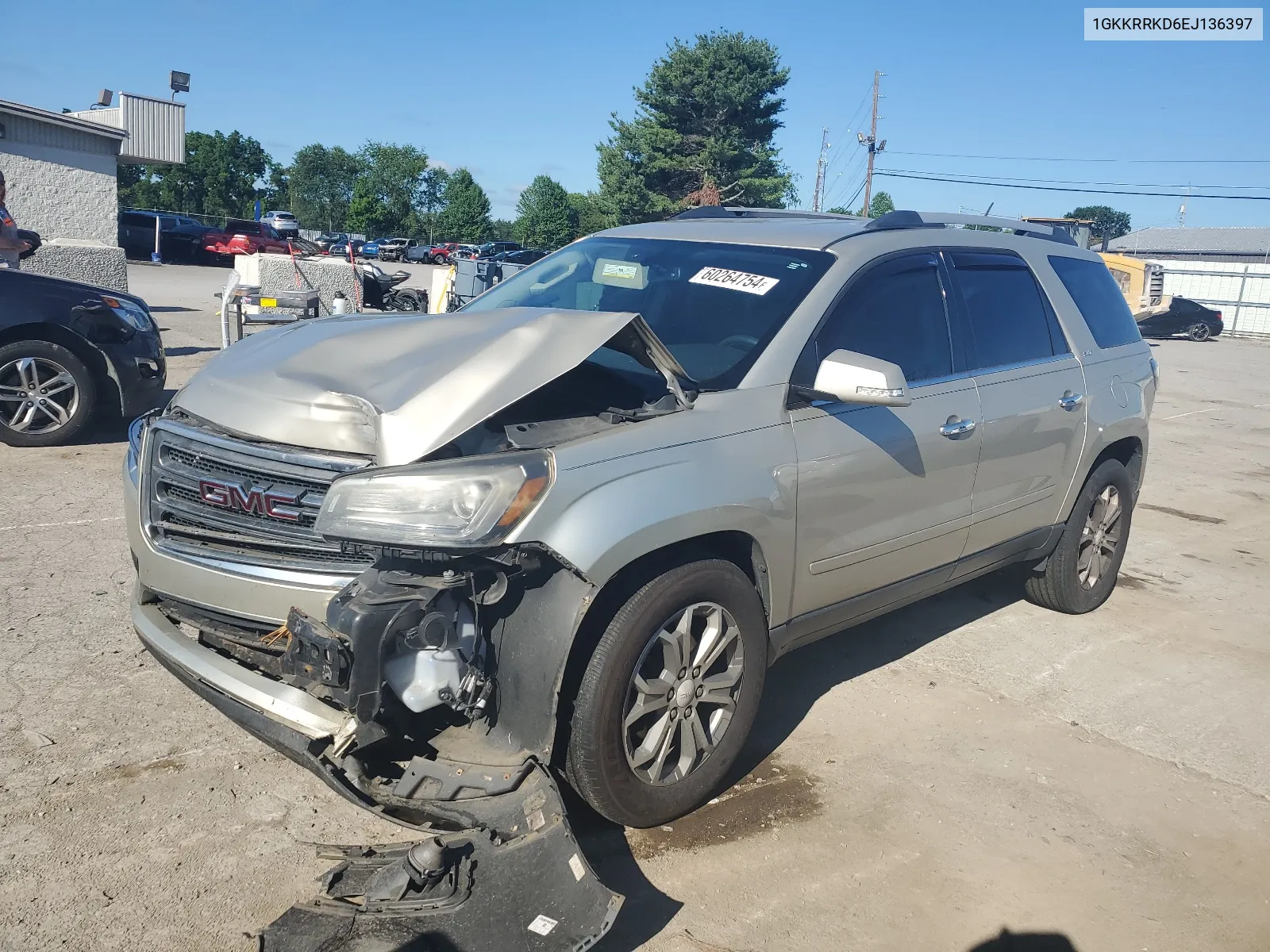 2014 GMC Acadia Slt-1 VIN: 1GKKRRKD6EJ136397 Lot: 60264754