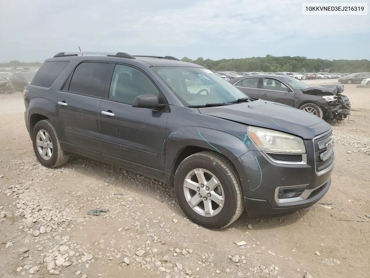 1GKKVNED3EJ216319 2014 GMC Acadia Sle