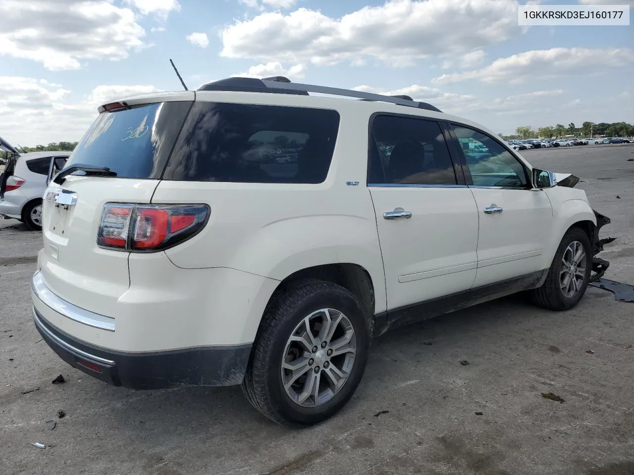 2014 GMC Acadia Slt-2 VIN: 1GKKRSKD3EJ160177 Lot: 68360724